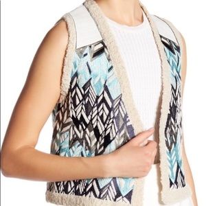 Zadig & Voltaire Dublin Lambswool Leather Vest